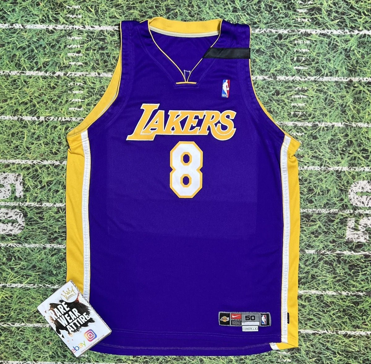 ANDREW BYNUM Los Angeles LAKERS Basketball ADIDAS XL Jersey White