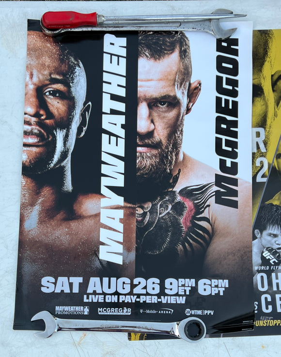 UFC MCGREGOR VS MAYWEATHER 24x18 POSTER BOXING FIGHTING MMA CHAMPION Money