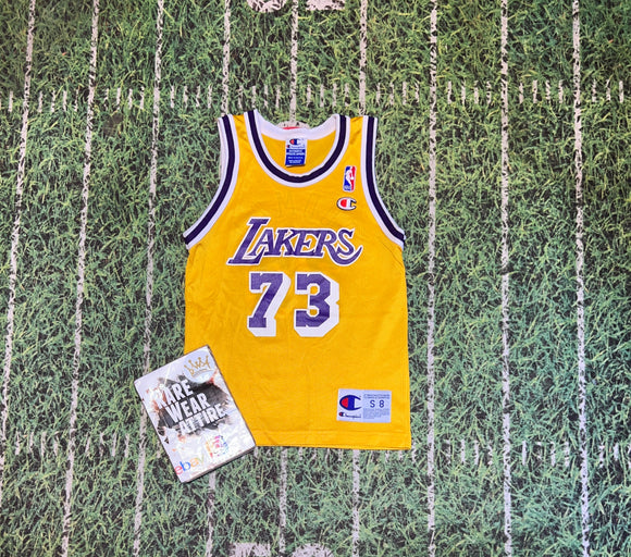 Champion NBA Los Angeles Lakers Dennis Rodman Basketball Jersey S Kid 5712