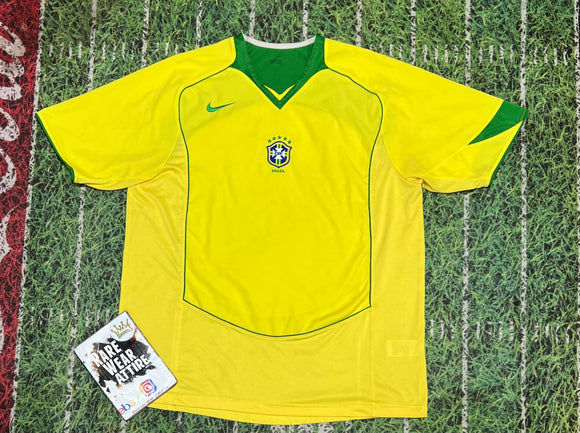 Vtg 2000 Brasil Brazil Nike Soccer Jersey Shirt Mens Size XL Sphere 90