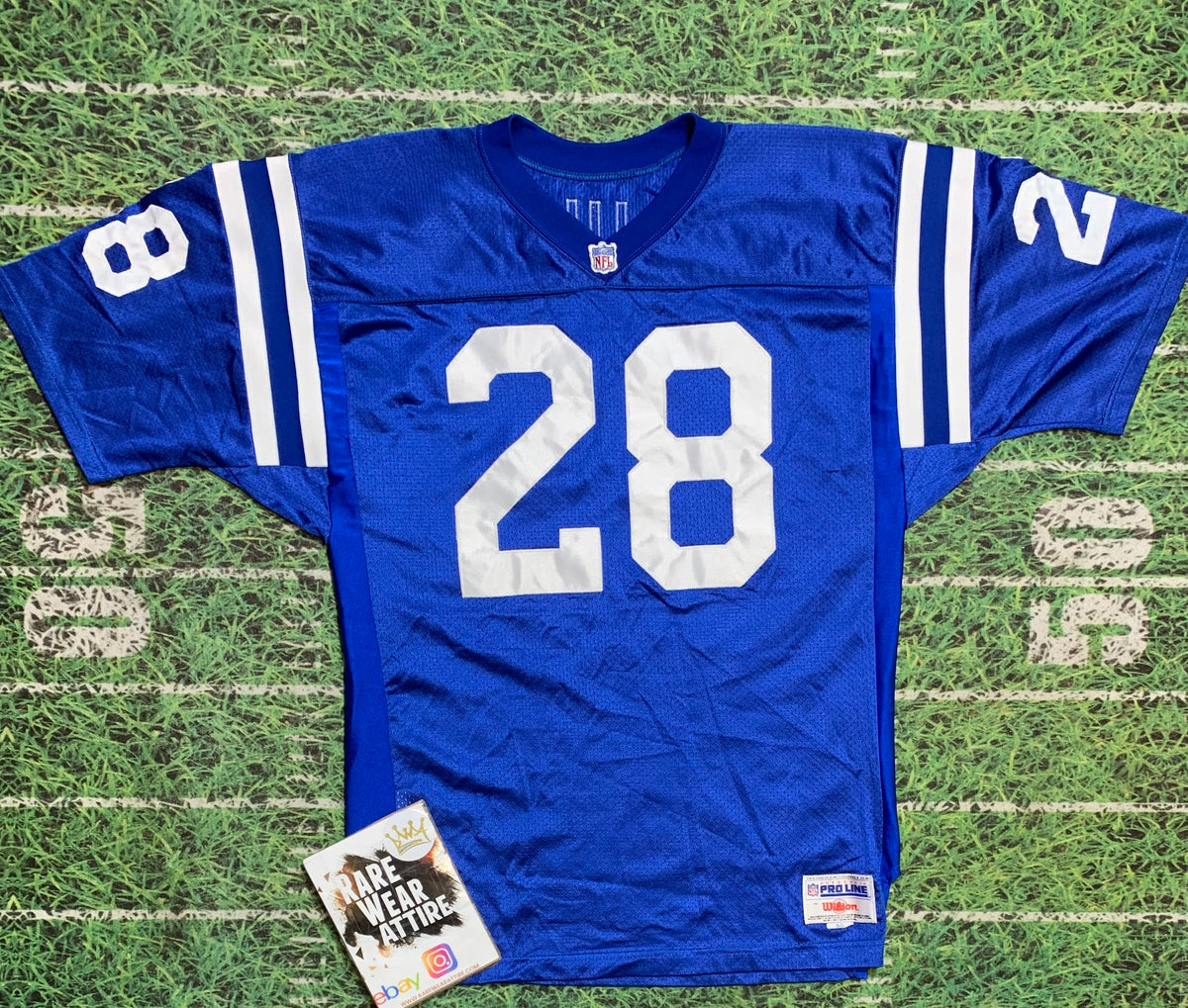 Vintage Wilson Pro Line NFL Marshall Faulk Indianapolis Colts Jersey S –  Rare_Wear_Attire