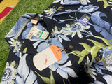 Tommy Bahama Short Sleeve Button Hawaiian Shirt Mens L Floral Silk 7516