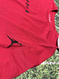 Michael Jordan Air Shirt Extra Large Red Spell out Nike Jumpman Short Sleeve Men