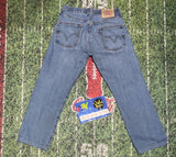 LEVI'S 501 MENS JEANS W31 L32 VINTAGE BLUE DENIM MADE IN Mex 90s