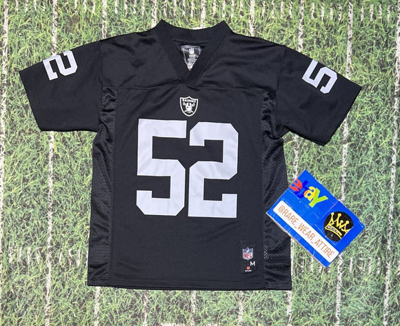 On Field Oakland Raiders NFL Khalil Mack Jersey Football Sz M Kid 8291