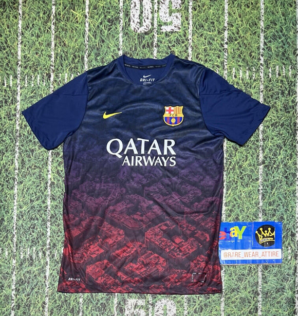 Barcelona Home Soccer jersey Sz L Blue Red