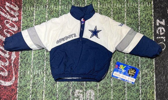 NFL football Dallas Cowboys Youth M (10-12) Reversible Jacket Pro Player Vtg