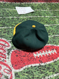 Oakland A’s Hat New Era Fitted 7 Vtg Ne Tech Green Yellow MLB Athletics