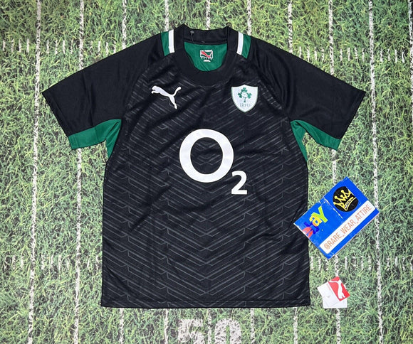 Ireland Rugby Jersey  Large Green Puma IRFU O2 Logo Sport Kit Shirt Jersey 8187