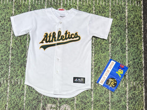 baseball Majestic Oakland Athletics A’s MLB Jersey Sz M Kid