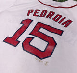 MLB MAJESTIC BOSTON RED SOX DUSTIN PEDROIA BASEball JERSEY Sz M Kids