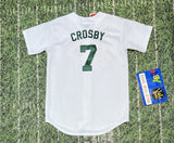 baseball Majestic Oakland Athletics A’s MLB Jersey Sz M Kid Bobby Crosby