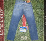 NEW Levi's 501 Button Fly Premium Denim Blue Jeans Size 33x34