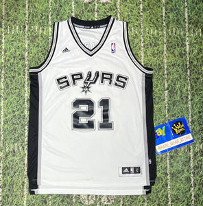 Adidas basketball NBA Swingman San Antonio Spurs Tim Duncan Jersey Sz L