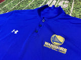 Under Armour Golden State Warriors Basketball Polo Coach Shirt Camp Nba L