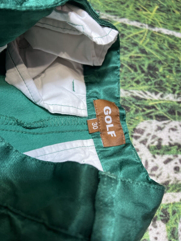 Golf Wang Tyler The Creator Green Chino Twill satin poly Mens 30 pants