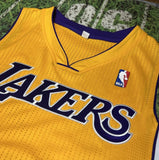 Los Angeles Lakers Blank  Adidas Authentic Jersey Sz M Rev 30 NBA Basketball