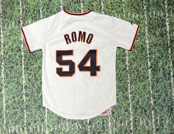 Sergio Romo 54 San Francisco Giants Majestic Authentic Jersey sz s kid Baseball