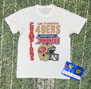 L 1988 San Francisco SF 49ers Super Bowl XXIi Champions Shirt *Rare Niners 8241