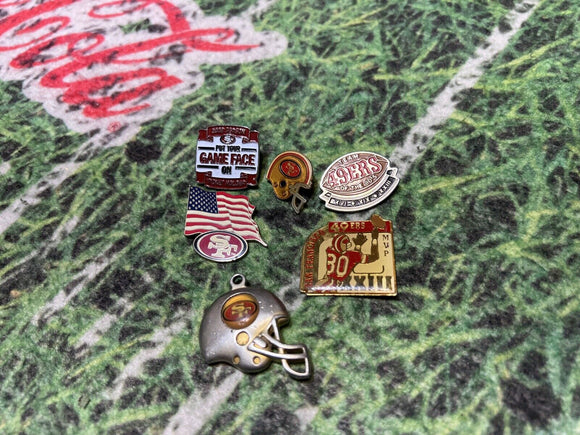 SF 49ERS TEAM NFL Rice Football PIN VINTAGE 1 Condors Helmet Jersey