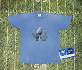 American Birding Association Crested Tern Blue Crew Neck T-Shirt XL 7950