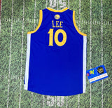 Adidas David Lee Golden State Warriors Jersey  L NBA Basketball #10