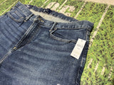 Gap Jeans Mens 38X30 Blue Straight Midrise Stretch Dark Wash Denim 7734