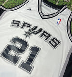 Adidas basketball NBA Swingman San Antonio Spurs Tim Duncan Jersey Sz L