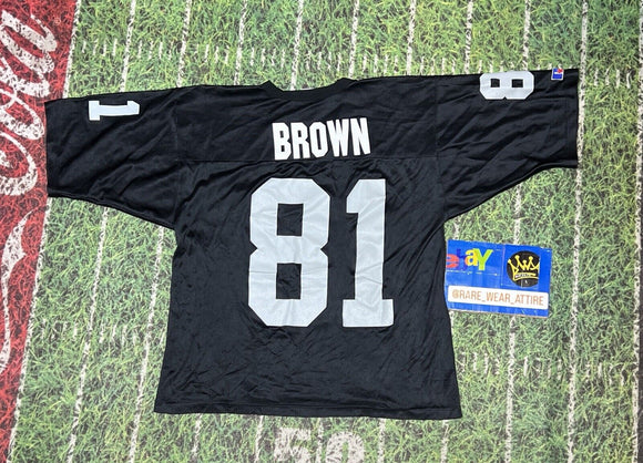 Football Russell Tim Brown Los Angeles Oakland Vegas Raiders Jersey size 44 NFL