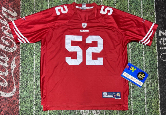 SAN FRANCISCO SF 49ERS NINERS Red #52 PATRICK WILLIS NFL JERSEY Xxl Football