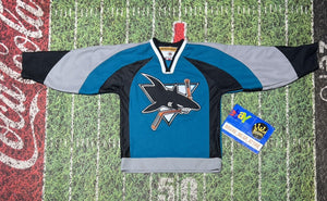 VTG ccm Hockey San Jose Sharks NHL Jersey Kids S