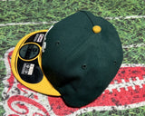 Oakland A’s Hat New Era Fitted 7 Vtg Ne Tech Green Yellow MLB Athletics