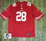 Football Carlos Hyde San Francisco 49ers Nike Jersey Sz 2XL On Field Nfl 7484