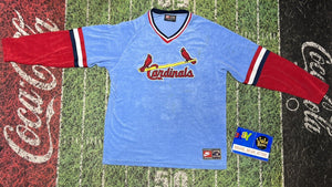 St. Louis Cardinals Majestic Baseball Jersey SZ L Nike Terry Cloth MLB