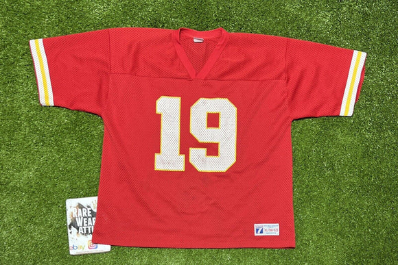 Kansas City Chiefs Jersey Logo 7 NFL Vintage Joe Montana Football VTG 50 6844