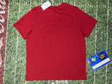 Michael Jordan Air Shirt Extra Large Red Spell out Nike Jumpman Short Sleeve Men