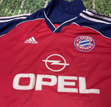 BAYERN MUNICH 2001 2002 HOME FOOTBALL SHIRT ADIDAS SOCCER JERSEY SIZE L