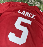 Trey Lance Nfl FootballL San Francisco 49ers Nike Field Jersey Sf Niners 8380