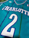 Charlotte Hornets HWC Larry Johnson Jersey 2 Adidas NBA Hardwood basketball 8284