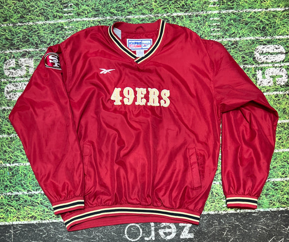 burgundy Vintage Reebok NFL Pro Line San Francisco 49ers XL sweatshirt Pullover