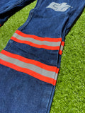 Caltrans Safety High Visibility Blue Jeans Pants 34x30 CALPIA CT Made USA 6931