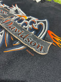 vintagE San Jose California harley davidson Sweater Sz L Hd Y2K Bob Dron 6921