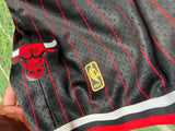 Mitchell & Ness 96-97 Black Bulls Pinstripe Shorts Men Size L