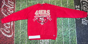 SweaTer Logo 7 L San Francisco 49ers Jersey Vtg Niners Football nfl 5761