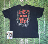 Vintage 2006 Slayer Do You Want To Die Logo T Shirt 2x Hanes 5688 Rock