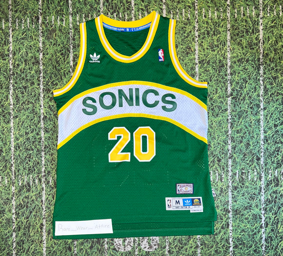 Seattle Sonics Jersey Gary Payton Adidas Sz M Nba Basketball 5771