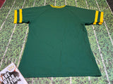 Vintage Sand Knit MLB Oakland Athletics Green Blank Baseball Jersey M