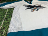 5485 San Jose Sharks CCM NHL Hockey Jersey USA Vintage Sz S