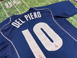 2004 soccer Juventus Del Piero Jersey Nike Shirt Kit Third Away Large xL Pink 10
