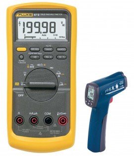 Fluke 87V True RMS Industrial Multimeter Kit - Includes the R2300 Infrared Thermometer for FREE